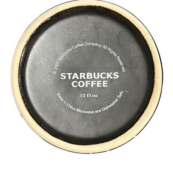 Starbucks 2007 Halloween Fall Chalkboard Drip Brew Coffee Mug - Picture 3 of 4